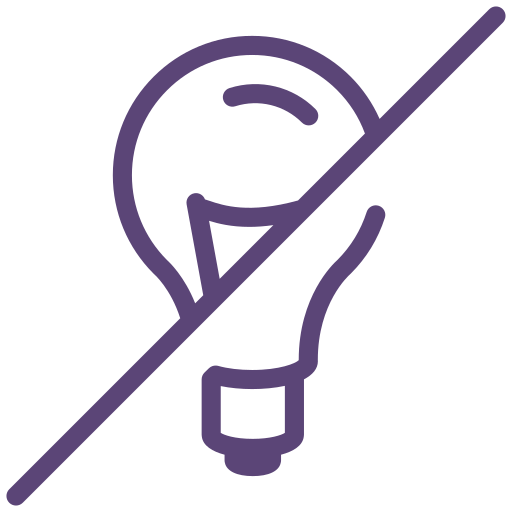 Concept, idea, no, not allowed, sign, think icon
